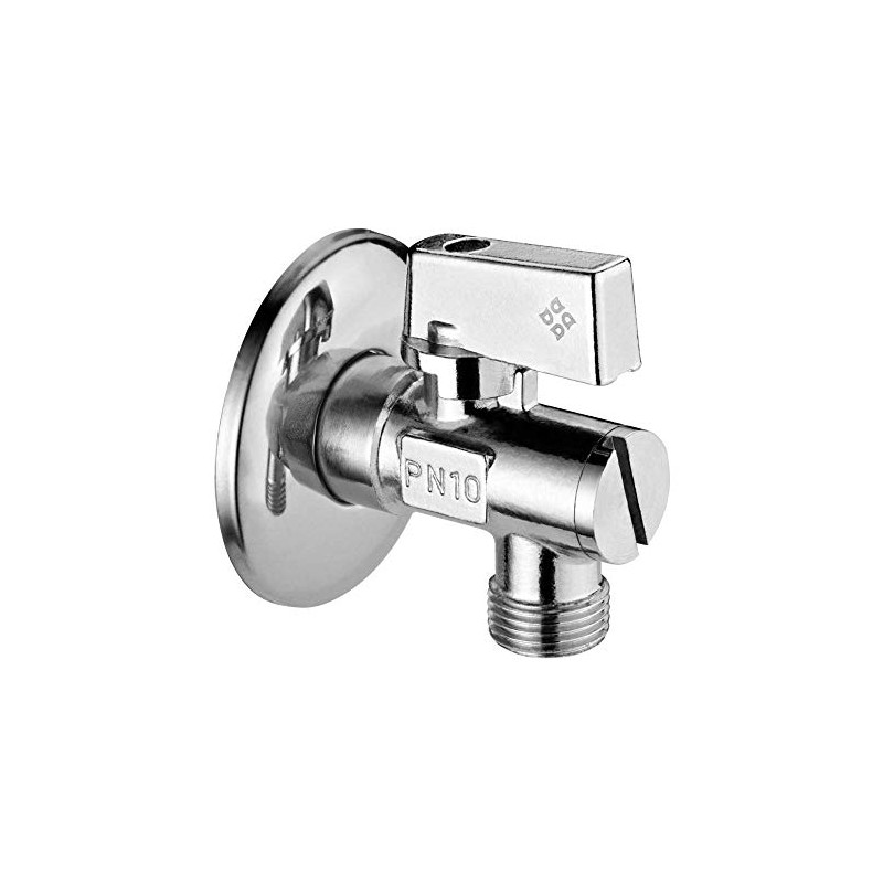 Designer Angle Valve Chrome Brass with Integrated Water Filter in
