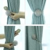 ANCLLO 2pcs Magnetic Tieback, Crystal Curtain Hold backs Blossom Diamond