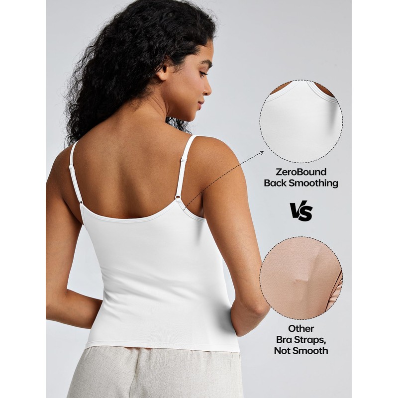 ZeroBound Camisole Built in Shelf Bra Tank Top - Basic