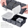 Moldes de Silicona para hielos, 8 Compartimientos con Tapa de