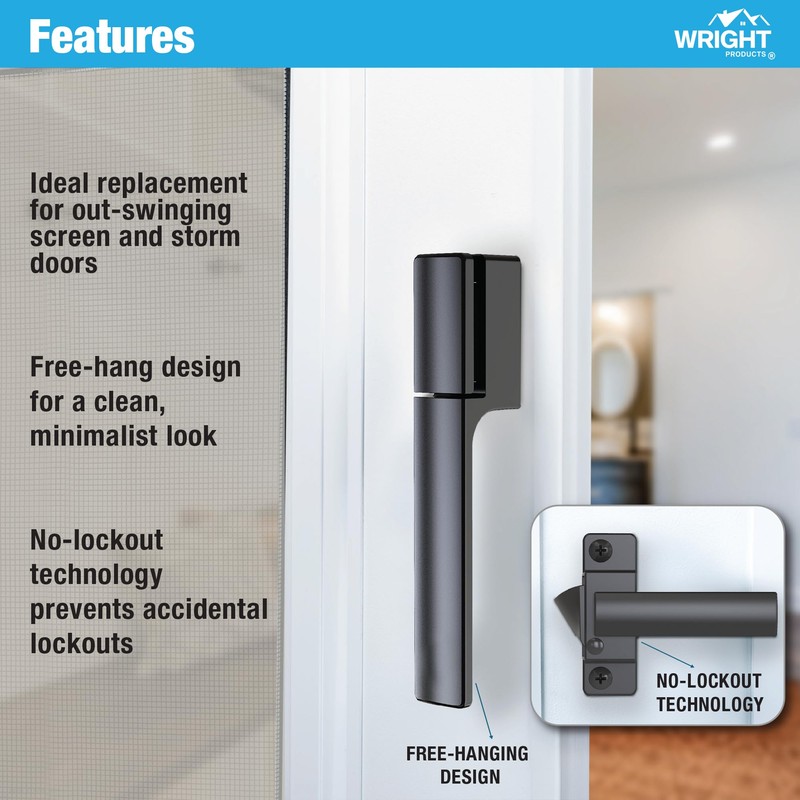 Wright Products - Free Hanging Screen and Storm Door Handle,