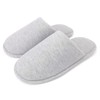 ofoot Women's Organic Cotton Non-Slip Slippers, Cosy Memory Foam Washable