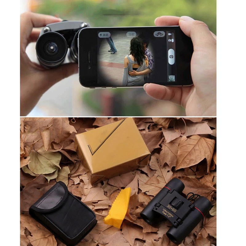 Mini Binoculars 30x60 High Definition Wide Viewing Portable Low Light