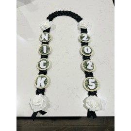 Money Lei (Graduation, Retirement, Special Occasion) ALL BLACK OPEN LEI