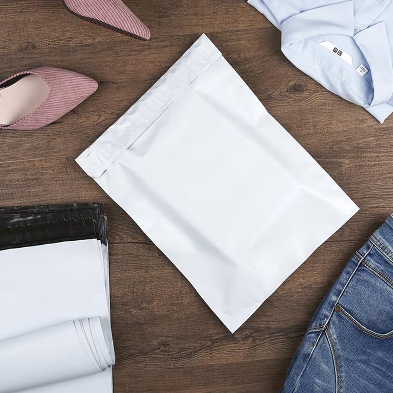 QOOWFEANIG 100Pcs Metronic Poly Mailers,15x20cm Self-Sealing Shipping Bags, Durable Thick