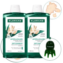 클로란 [지루성두피&가려움케어] 갈랑가 진저 비듬 샴푸 400ml x 2개 + 문어 괄사 증정 [Seborrheic Scalp & Itching Care] Galanga Ginger Dandruff Shampoo 400ml x 2 + Free Octopus Gua Sha