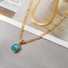 Mesovor Gold Crystal Layered Necklaces for Women Trendy, 18K Gold