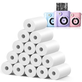 15 Rolls Instant Camera Refill Print Paper, HD Paper Camera, Kidizoom Print Camera Paper Refill for Most Kids Instant Camera