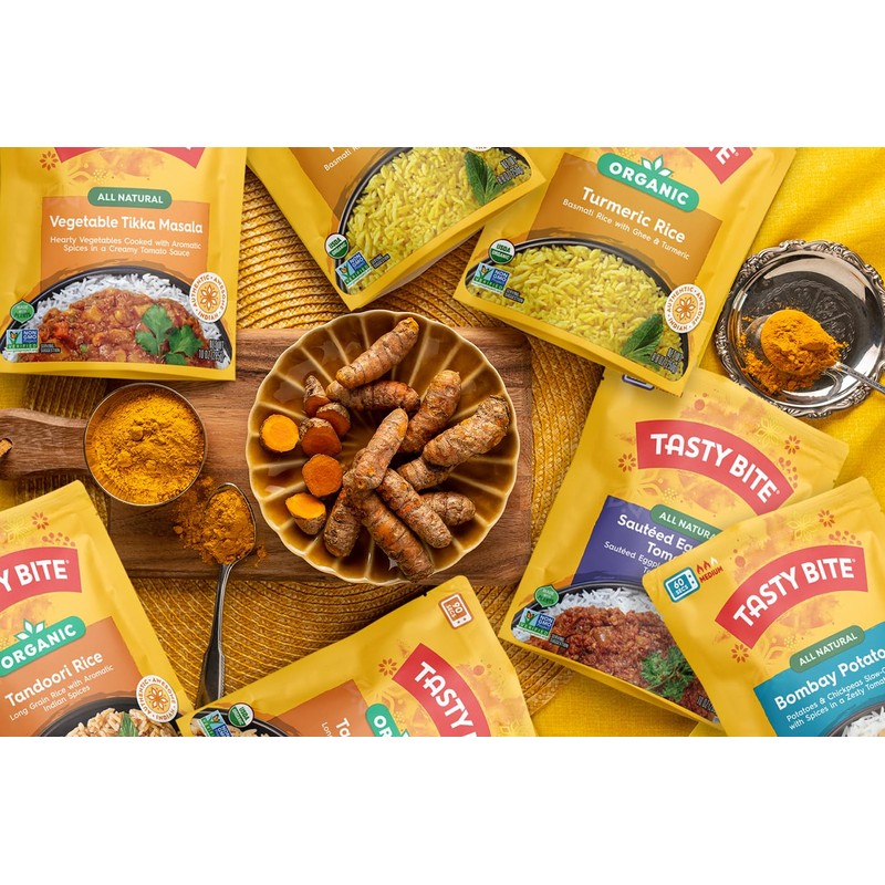 Tasty Bite Rice Variety Pack, 8 Flavors, Basmati, Jasmine, Brown,