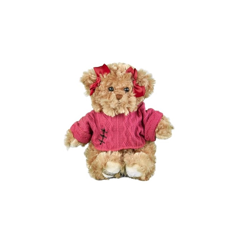 Bukowski Tova Teddy Bear 25 cm Brown/Pink with Jumper Plush