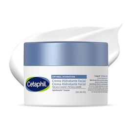 Cetaphil Optimal Hydration Crema de Día Facial Piel Sensible y Seca 48 g | Con HydroSensitiv Complex, ácido hialurónico y margarita azul, hidrata dura