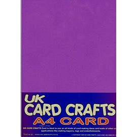 StellaWeds 10 x A4 Purple Card Stock - 260gsm