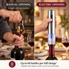 Rechargeable Electric Wine Opener with Foil Cutter USB C Charging