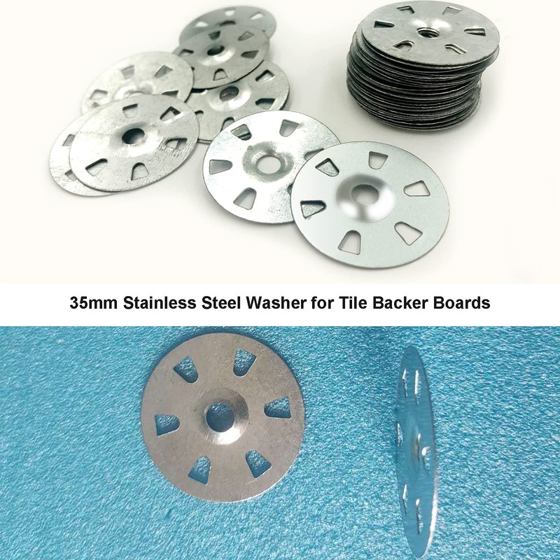 ESINO 100 Pieces Tile Backer Board Washers, Easy Fix Washers,