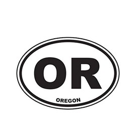 MAGNET Oregon State Oval Or Magnetic Vinyl Car Fridge Sticks to any Metal Surface 5"