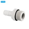 PATIKIL Hose Barb Fitting Straight 11mm Barbed G1/2 Male Thread,