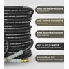 NAVOHEVEN 3/8" Pressure Washer Hose 100FT 4800 PSI, Kink Resistant
