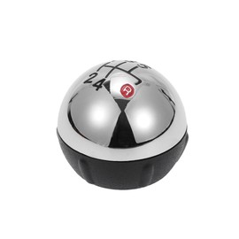 TUCKBOLD 5 Speed Manual Gear Shift Knob for Fiat 500 | Front Automotive Gearbox Stick Shifter Lever Knob Black Chrome Silver Tone Plastic 1 Pc