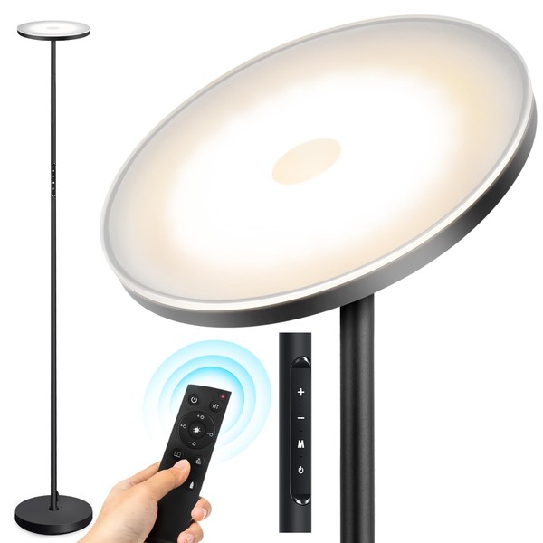 OUTON Floor Lamp, 30W 2400LM LED Modern Torchiere Sky Lamp,