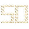 APTWOW 50PCS Gold Napkin Rings, Semicircle Metal Gold Napkin Holder