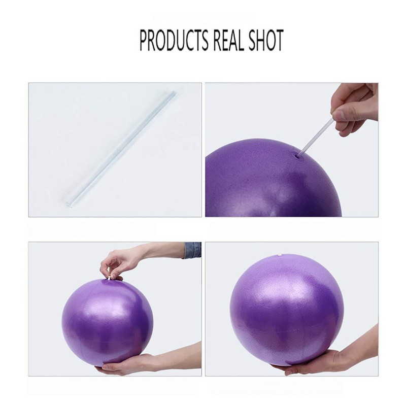 MOMPLUS 9 Inch Exercise Pilates Mini Yoga Balls Barre for