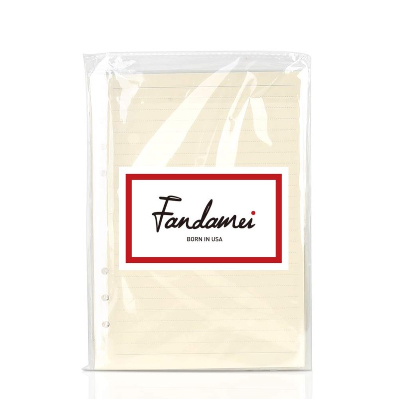 FANDAMEI 3 Pack A5 Refills Paper - 270 Pages/135 Sheets