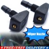 XUKEY 2Pc Universal Adjustable Hole Windshield Washer Nozzles Wiper Water