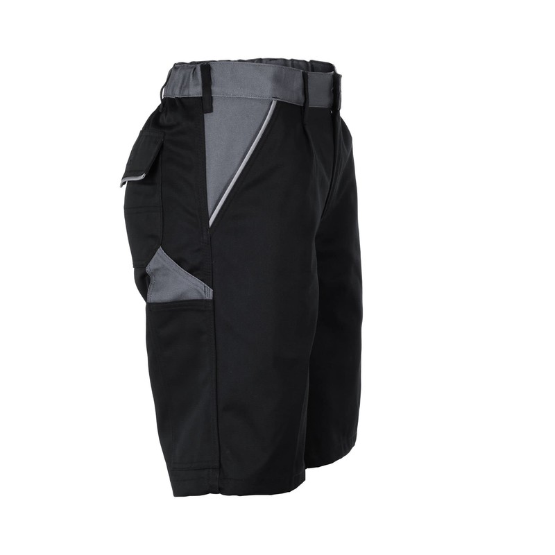 Planam Highline 2714 Men's Shorts Black Slate Zinc Size S