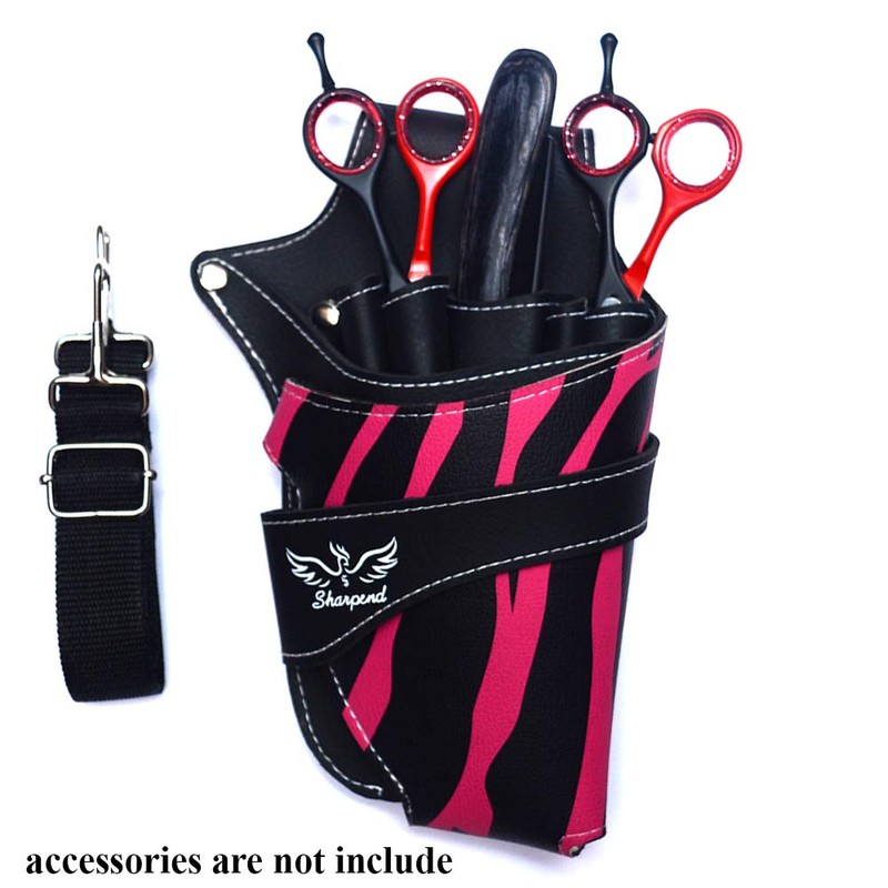 Hair Scissor Holster Pouch – Durable PU Leather with Detachable