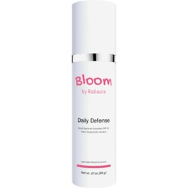 Bloom by Radiaura Daily Defense Broad Spectrum Sunscreen, SPF 40, Water Resistant 80 Minutes, 2.1 oz