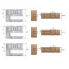 20 x eccentric furniture connectors, cabinet connectors, diameter 15 mm,