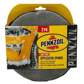 Pennzoil Premium Car Shine Applicator Sponge: Microfiber Sponge Applicator for Cleaning, Car Waxing, and Buffing - Car Washing and Car Care Applicator Sponge