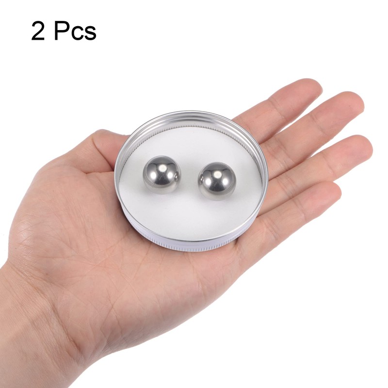 sourcing map 2pcs 18mm 201 Stainless Steel Bearing Balls G200