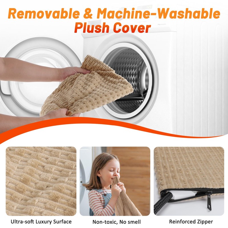 Cat Heating Pad, Waterproof Heated Cat Dog Bed with Adjustable