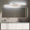 PRESDE 48 Inch Bathroom Light Fixtures Brushed Gold Vanity Light