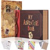 Adventure Book Diary Photo Scrapbook,Scrap book with Hard Cover Movie
