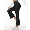 BALEAF Women's Petite Flare Leggings Tummy Control Crossover High Waisted