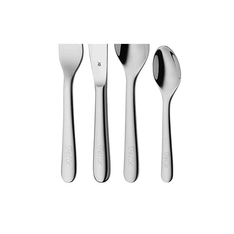 WMF 4-Piece 18/ 10 Stainless Steel Engraved Child's Cutlery Set,