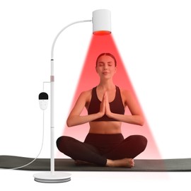 Relhafethy Red Light Lamp with Stand, 660nm&850nm&940nm, COB Chip Designed, Infrared Light Therapy for Home/Office Use