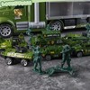 LovesTown 25 in 1 Green Military Big Truck Toys, Army