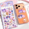 Cmart-Labo Squishy Sticker, 1 Sheet, Cute, 3D, For Elementary School
