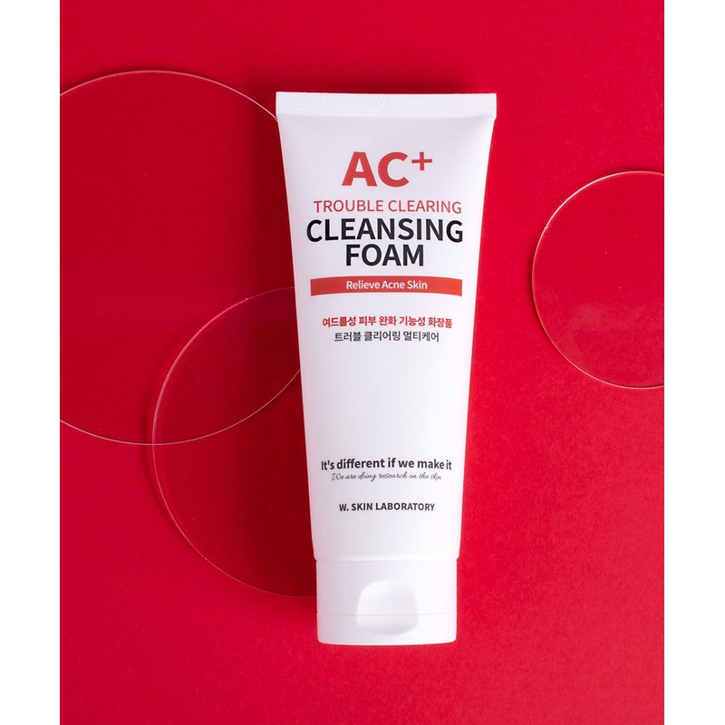 W Skin Research AC+ Trouble Clearing Functional Cleansing Foam