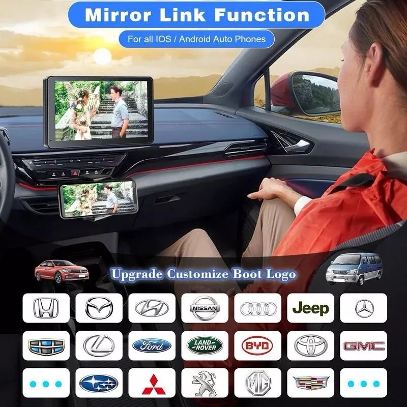 Hieha [Hieha] 2024 Newest Wireless Portable Apple CarPlay Android Auto-Open