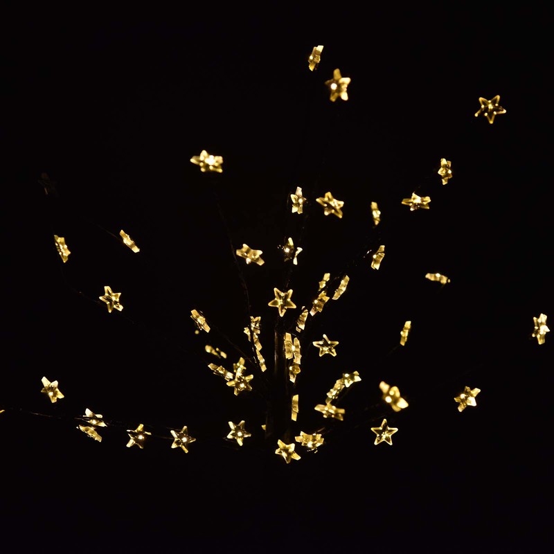 2PCS Solar Lawn Light LED Star Lawn Light Waterproof 2-Mode