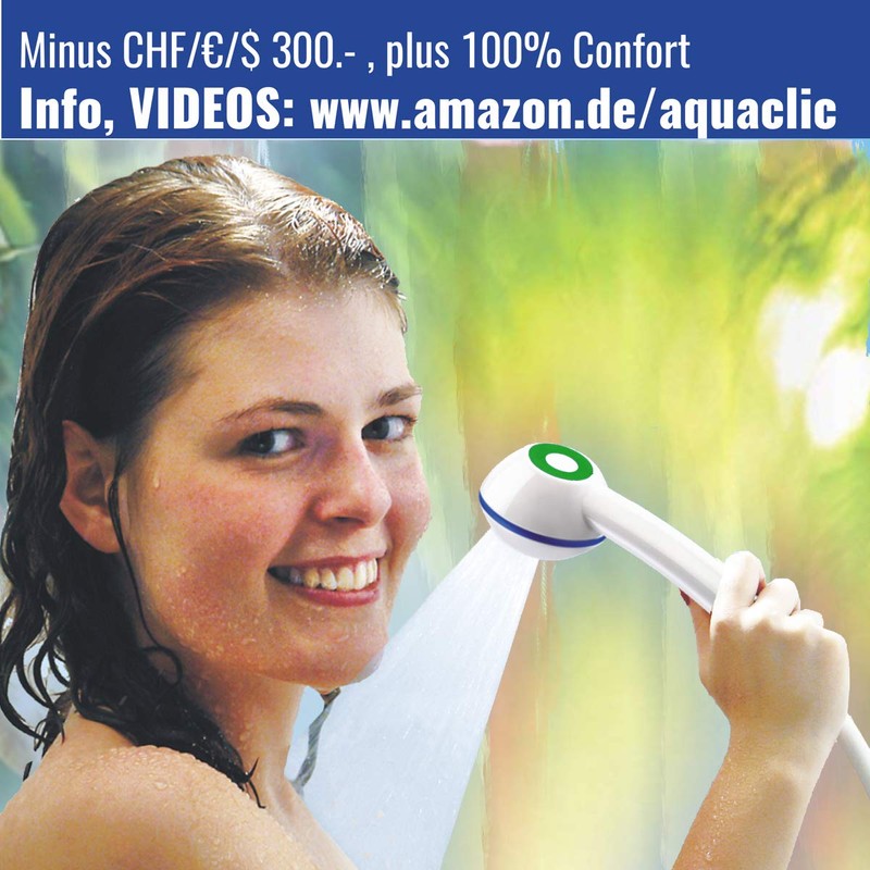 SwissClima Cornelia Top Shower Head Powerful for More Pressure, e.g.