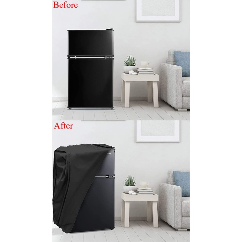 Skyour Compact Refrigerator Cover Waterproof Dustproof Mini Fridge Freezer Cover