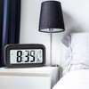JOPHEK LCD Digital Alarm Clock, Travel Alarm Clock with Temperature