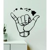 Shaka Hawaiian Islands Wall Decal Home Decor Sticker Vinyl Lettering