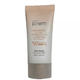 MakePrem UV Protection Inorganic Self-driving Glow Beige Tone-Up Sun Cream 40ml 2pcs / 메이크프렘 자외선차단 무기자차 글로우 베이지 톤업 선크림 40ml 2개