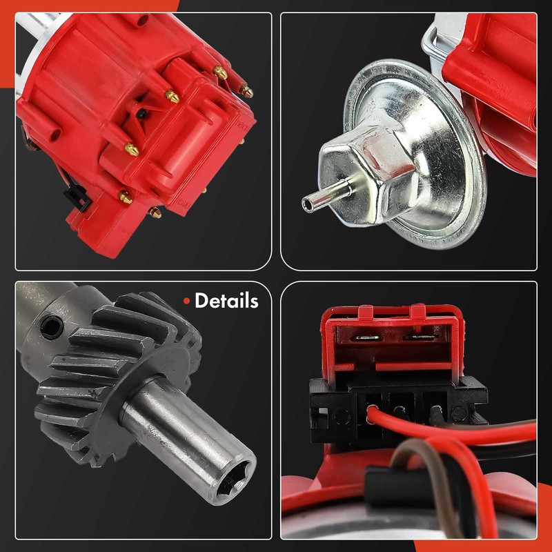 A-Premium Ignition Distributor with Cap and Rotor Compatible with Ford